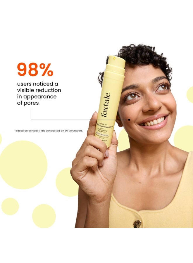 Foxtale SPF 70 Gel-Cream Sunscreen for Oily Skin | Oil Control Sunscreen with PA++++ & Niacinamide | UVA UVB Protection | Prevents Tan | Lightweight, Pore-minimising, No White Cast | 50ml - Image 4