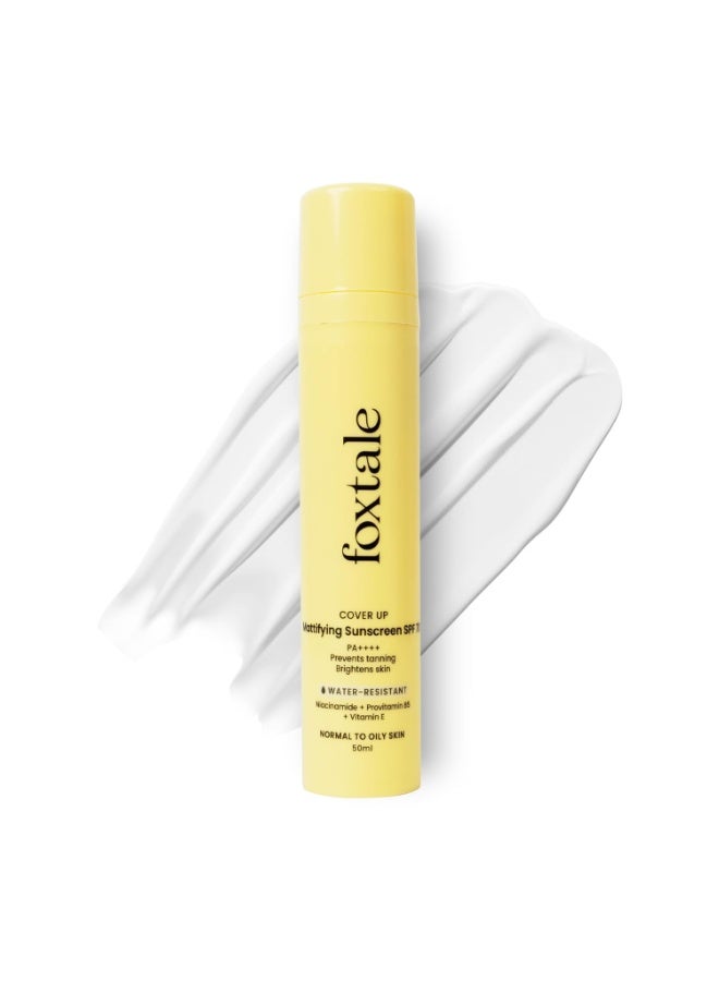 Foxtale SPF 70 Gel-Cream Sunscreen for Oily Skin | Oil Control Sunscreen with PA++++ & Niacinamide | UVA UVB Protection | Prevents Tan | Lightweight, Pore-minimising, No White Cast | 50ml - Image 1