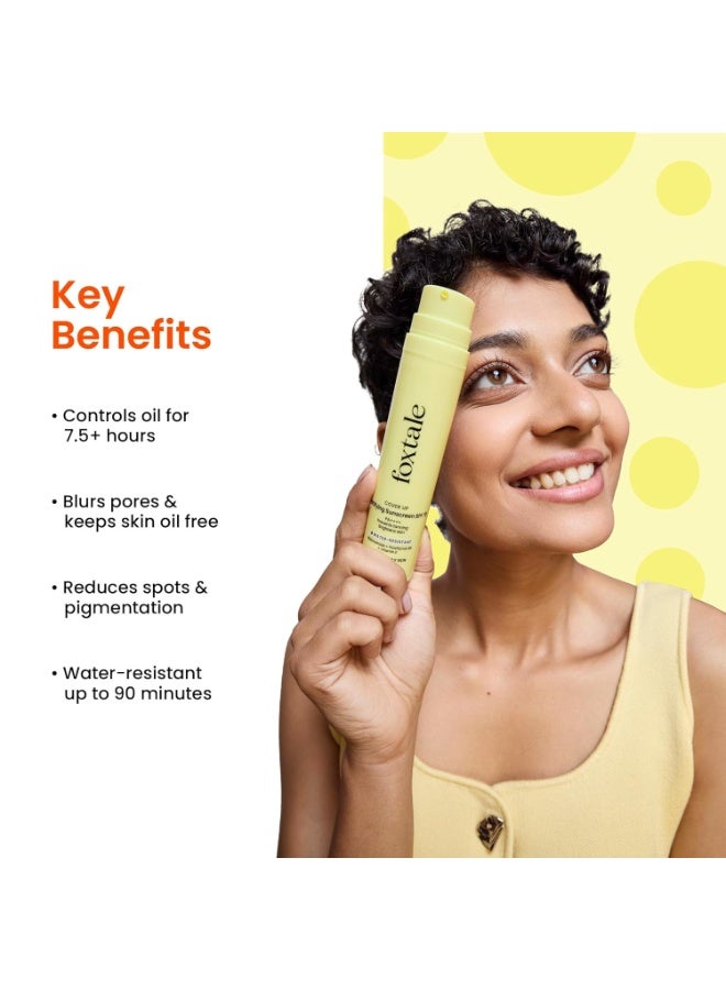 Foxtale SPF 70 Gel-Cream Sunscreen for Oily Skin | Oil Control Sunscreen with PA++++ & Niacinamide | UVA UVB Protection | Prevents Tan | Lightweight, Pore-minimising, No White Cast | 50ml - Image 2