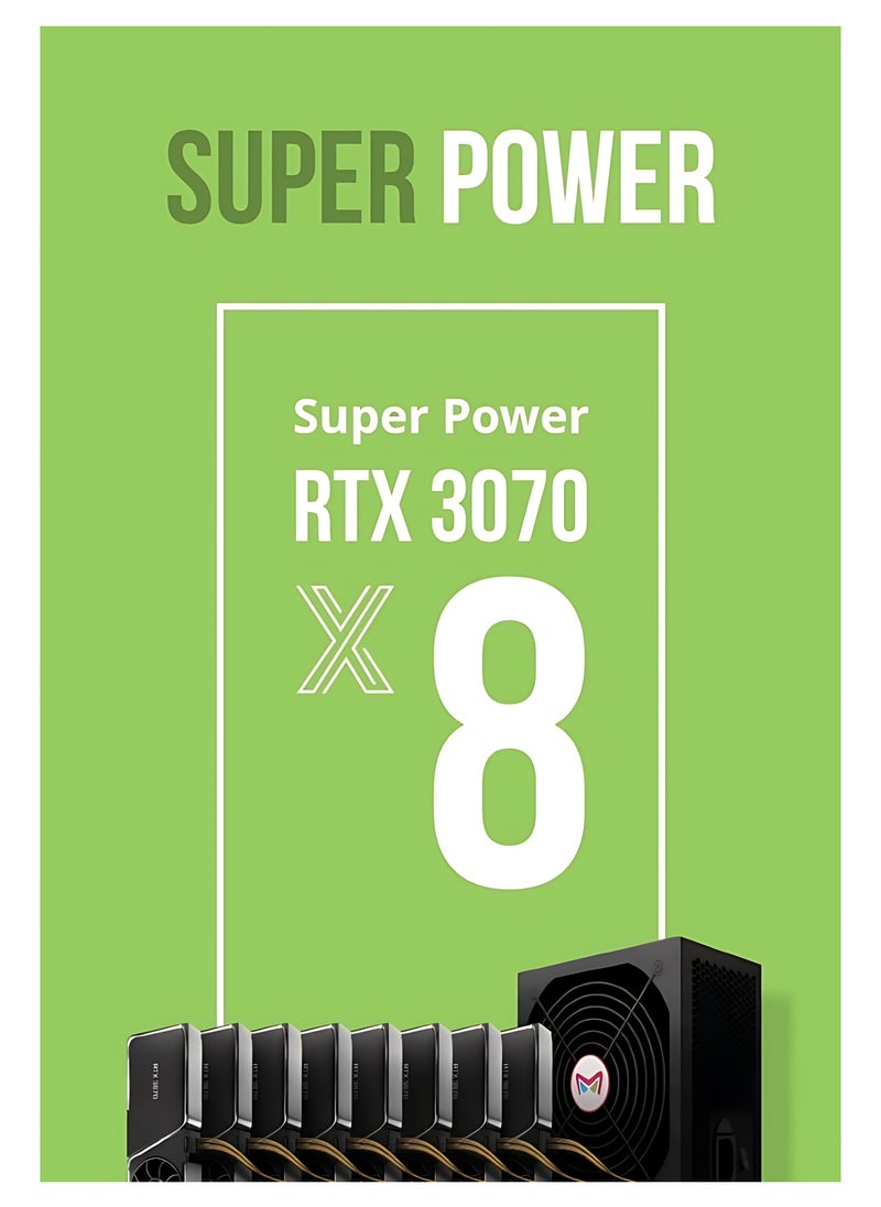 M1 Pro 2200W Power Supply for Mining 8 Graphics cards for Mining and Gaming Psu