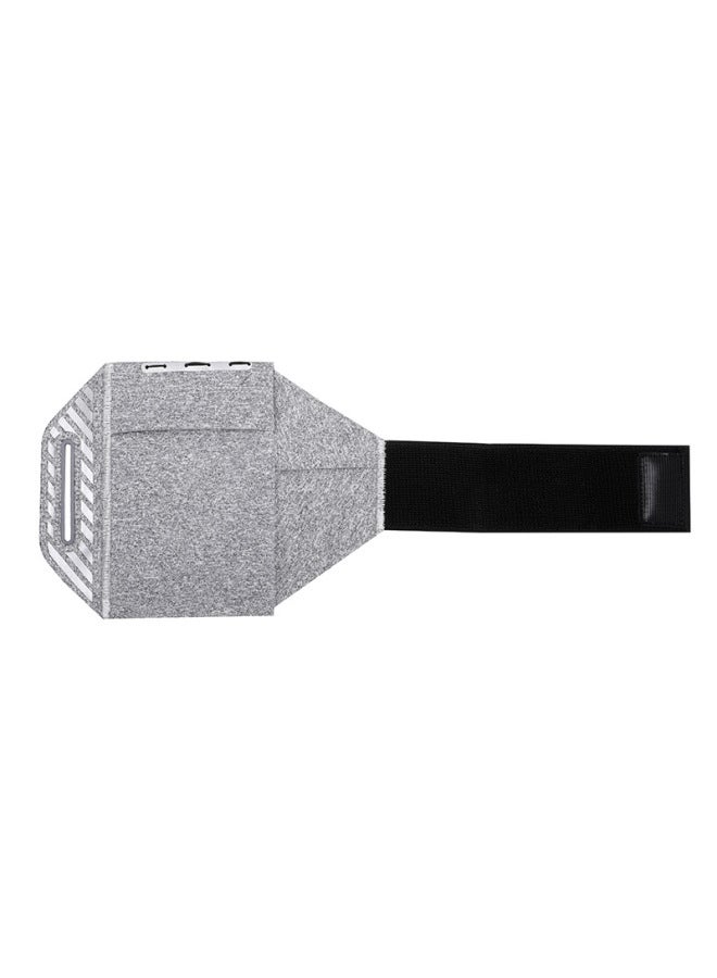 Generic Running Mobile Phone Arm Bag Men's And Women's Special Arm Fitness Equipment Wrist Strap Arm Lightweight Sports Mobile Phone Arm Sleeve-Color:Heather Gray-Capacity:Suitable For Any Mobile Phone  - Image 1