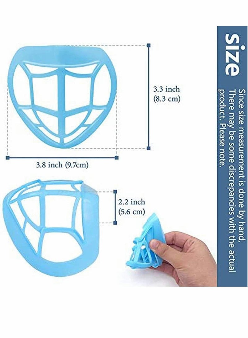 Y&D 6 PCS 3D Bracket Silicone Mask Internal Support Frame Face Comfortable Wearing for Protect Lipstick Help Breathe smoothly Washable Reusable Men Women Kids Adults - Image 5