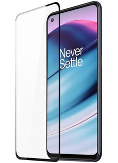 DUX DUCIS 9D Tempered Glass Screen Protector, Designed for OnePlus Nord CE 5G, Medium Alumina Glass Film Full Glue HD Clear Phone Screen Protector - Black (1-Pack)