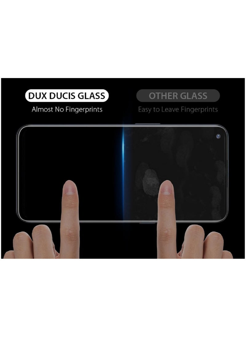 DUX DUCIS - DUX DUCIS 9D Tempered Glass Screen Protector, Designed for OnePlus Nord CE 5G, Medium Alumina Glass Film Full Glue HD Clear Phone Screen Protector - Black (1-Pack) - Image 1
