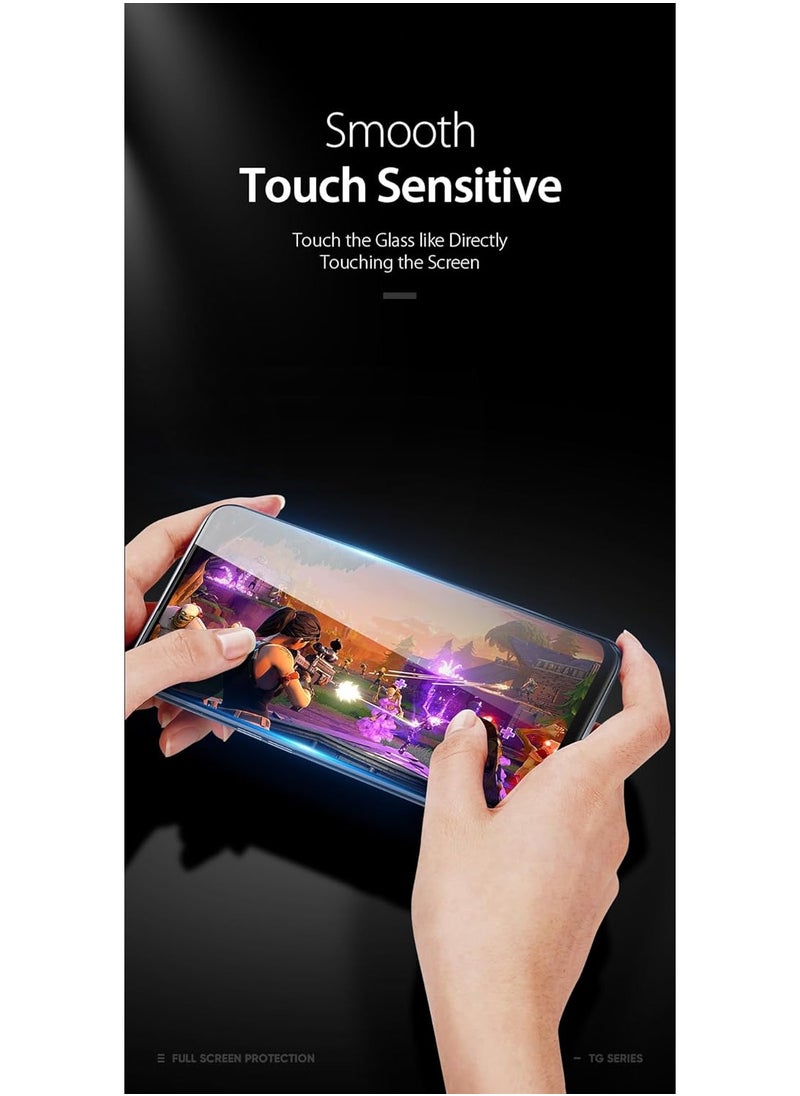 DUX DUCIS - DUX DUCIS 9D Tempered Glass Screen Protector, Designed for OnePlus Nord CE 5G, Medium Alumina Glass Film Full Glue HD Clear Phone Screen Protector - Black (1-Pack) - Image 1