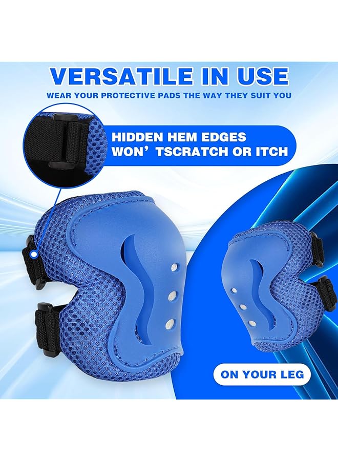 X spring Kids Knee And Elbow Pads Kids Knee Pads And Elbow Pads Set Youth Skate Guards Knee And Elbow Pads For Girls Boys Protective Gear Set For Skating Cycling Bike Rollerblading Scooter Sports - Image 3