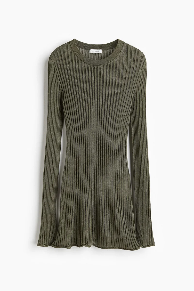 H&M Sheer rib-knit top