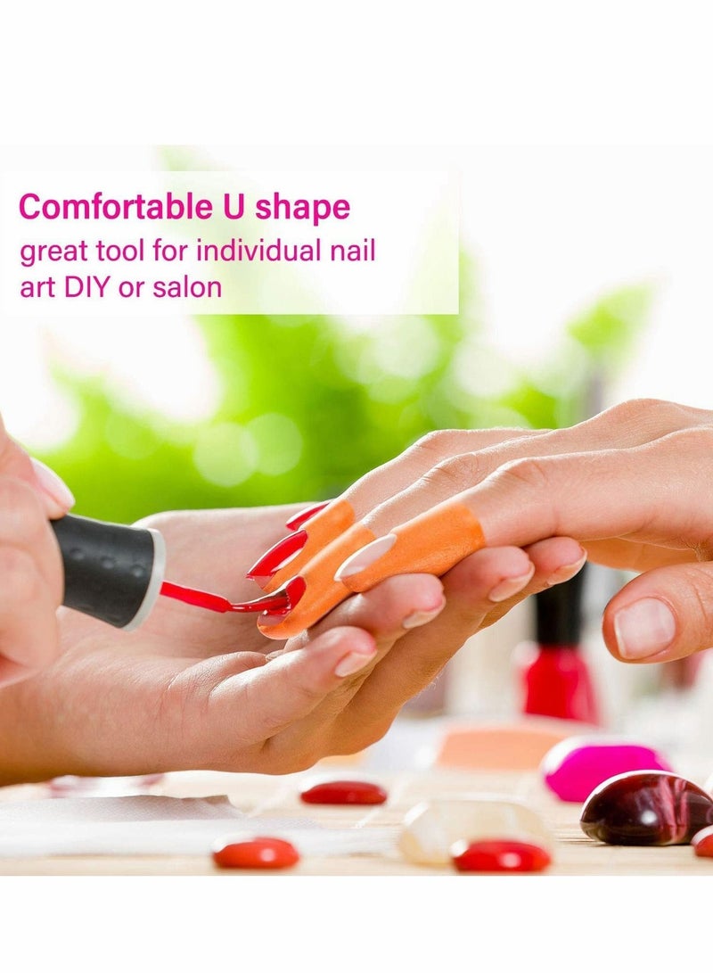 نيبمينينت Disposable Nail Peel Off Tapes, Plastic Polish Protector Sticker U-Shape Tape for Art Painting, Spill-Proof Stickers Stamping Manicure Tool - Image 4