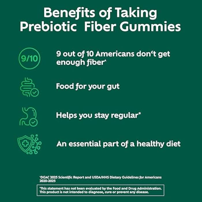 Benefiber Prebiotic Fiber Supplement Gummies for Digestive Health, Assorted Fruit Flavor - 81 Count - Image 4