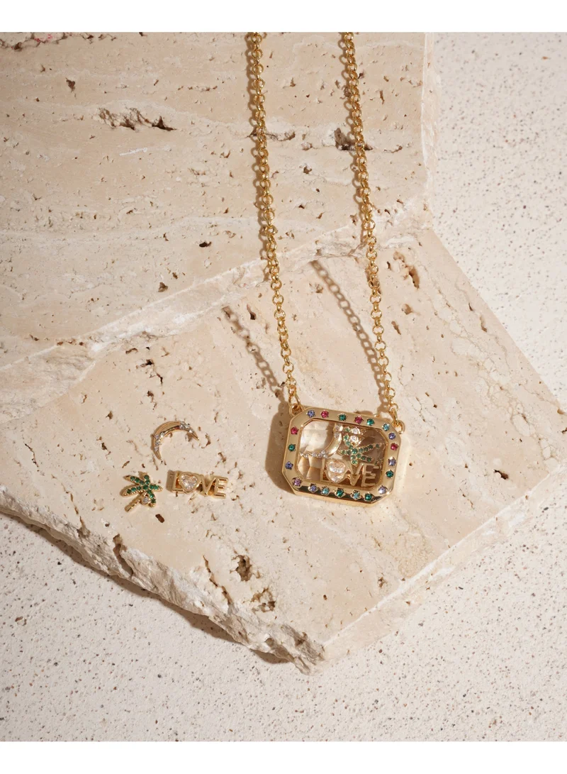 Arabian Radiance - Floating Charm Necklace