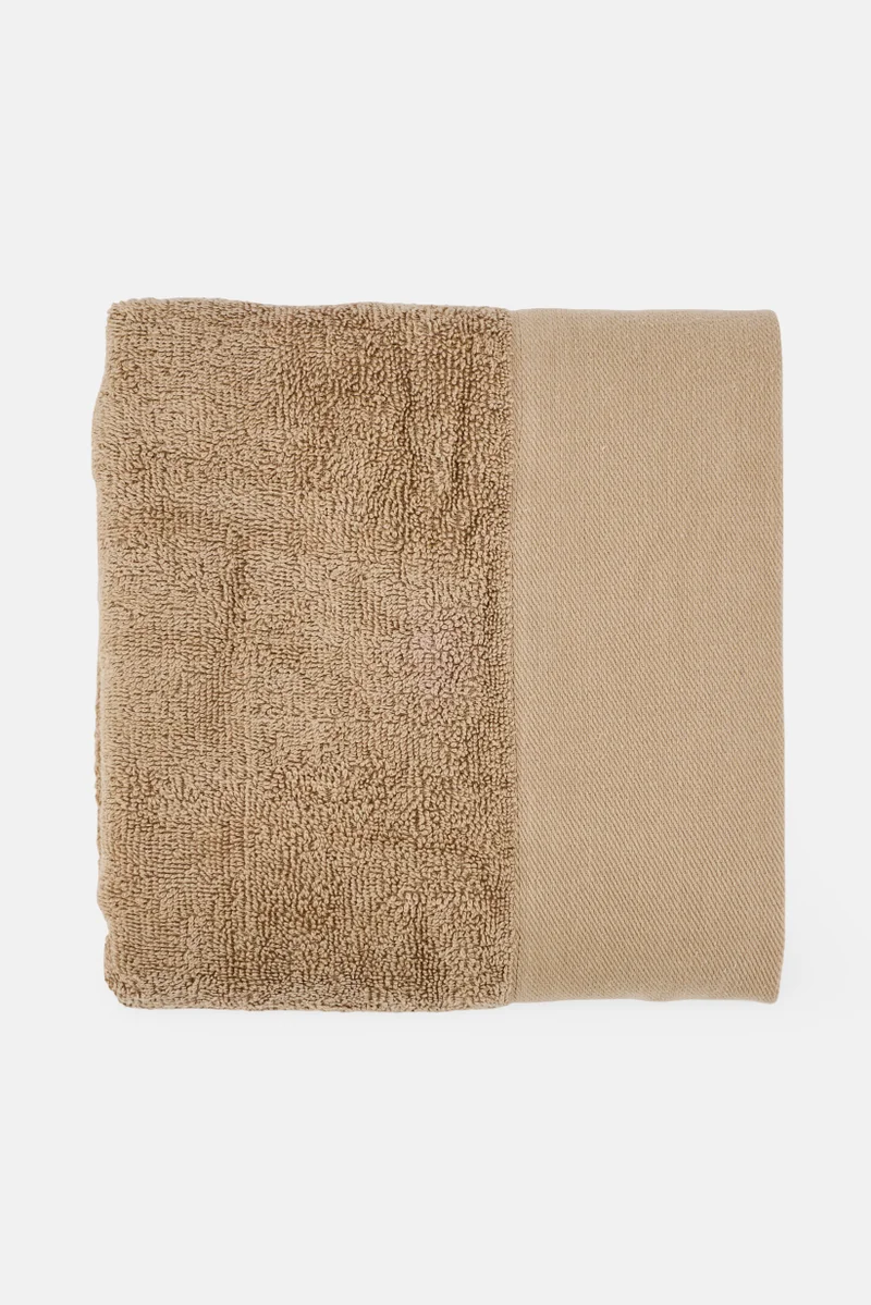 Muy Mucho 1 Piece Textured Bath Towel, Light Taupe