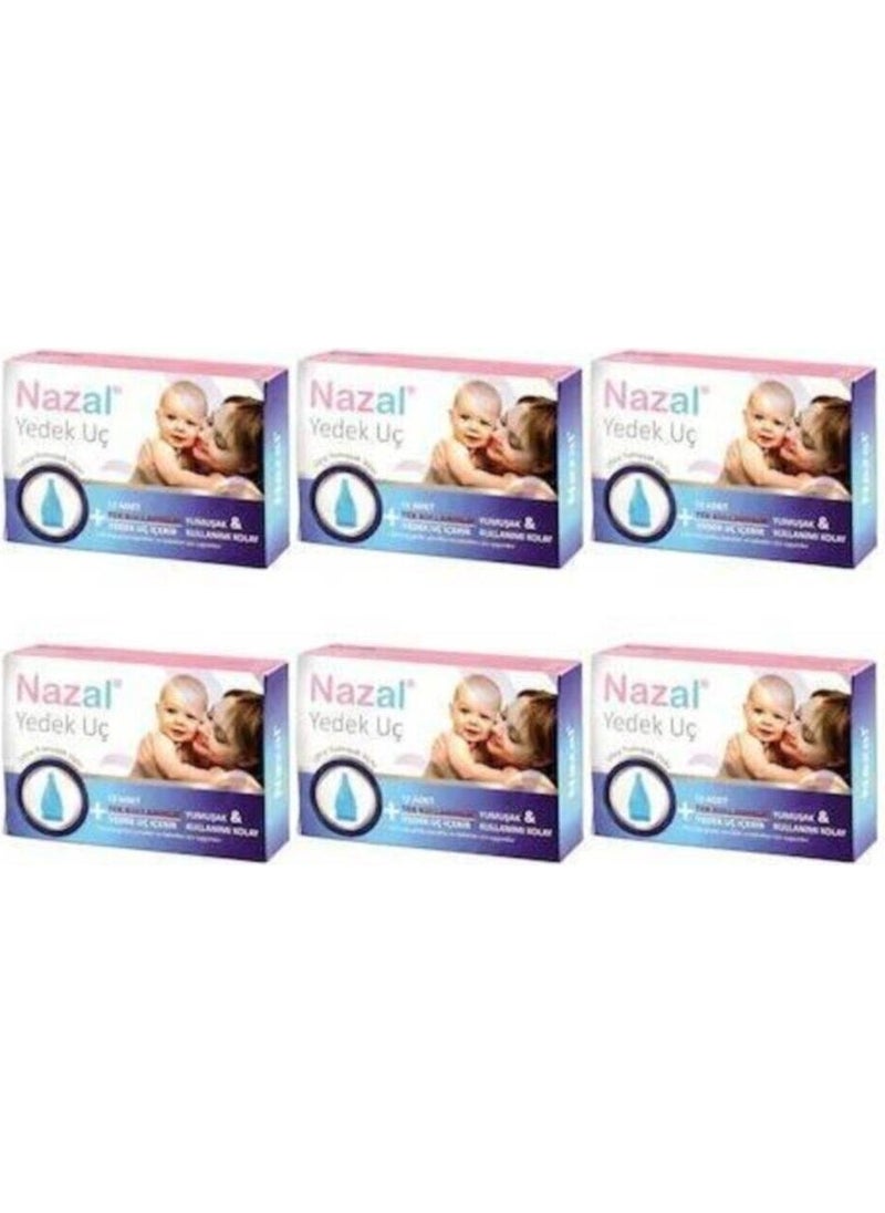 Nazal Nasal Nasal Aspirator 12 Pack Spare Tips 6 Pack of 12 Spare Tips (Otribebe compatible) 6 Pack Nasal Asp 
