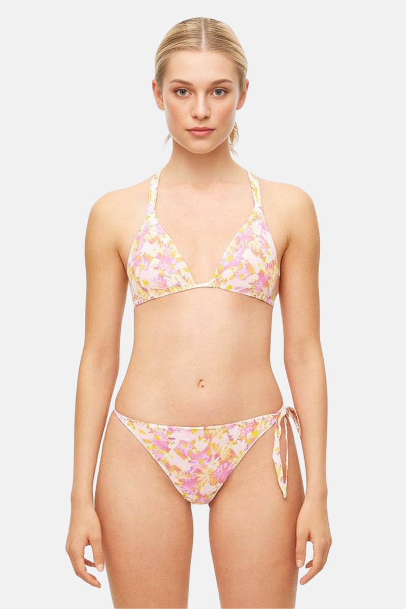 Hurley Women 2 Pcs Non Padded Floral Print Bikini Set, Multicolor - Image 1