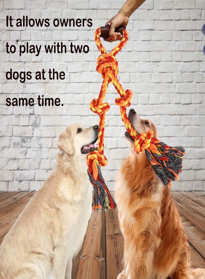 Fejapa Large Dog Rope Toys for Aggressive Chewers - Pitbull Tug of War, Heavy Duty, Outdoor, Medium to Large Breed Dog Chew Rope with Handle - Image 3