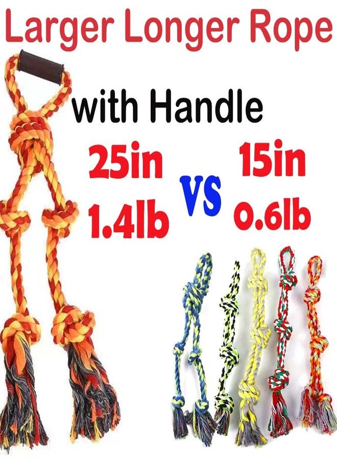 Fejapa Large Dog Rope Toys for Aggressive Chewers - Pitbull Tug of War, Heavy Duty, Outdoor, Medium to Large Breed Dog Chew Rope with Handle - Image 2