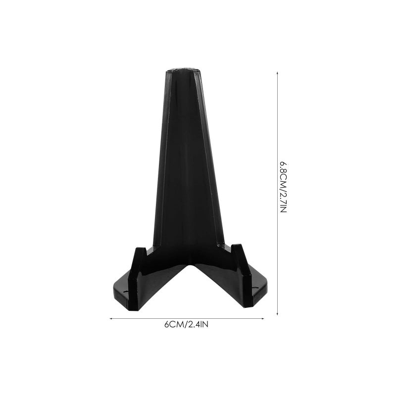 Acrylic Table Card Holders And Mini Easels Set 10pcs Clear And Dark Desktop Display Stands - Image 3