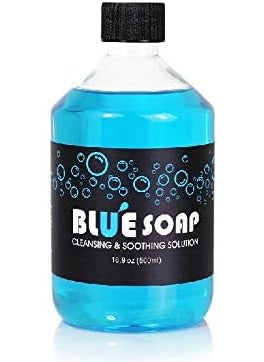 XTREME Blue Soap for Tattoo Procedure - 16.9oz (500ml) - Cleans and Soothes Skin - High Concentrate Solution - Made in The USA by TATLAB INC 