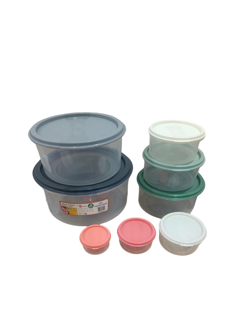 PRINCEWARE Set of 8 Pcs Tproin Plastic Boxes  - Image 3