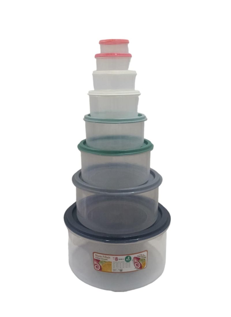 PRINCEWARE Set of 8 Pcs Tproin Plastic Boxes  - Image 5
