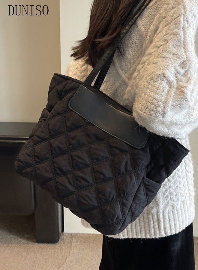 DUNISO Women's Shoulder Tote Bag Soft Handbag for Women Large Capacity Messenger Fashionable Travel Shoulder Bag for Ladies Girls College Students - Image 1