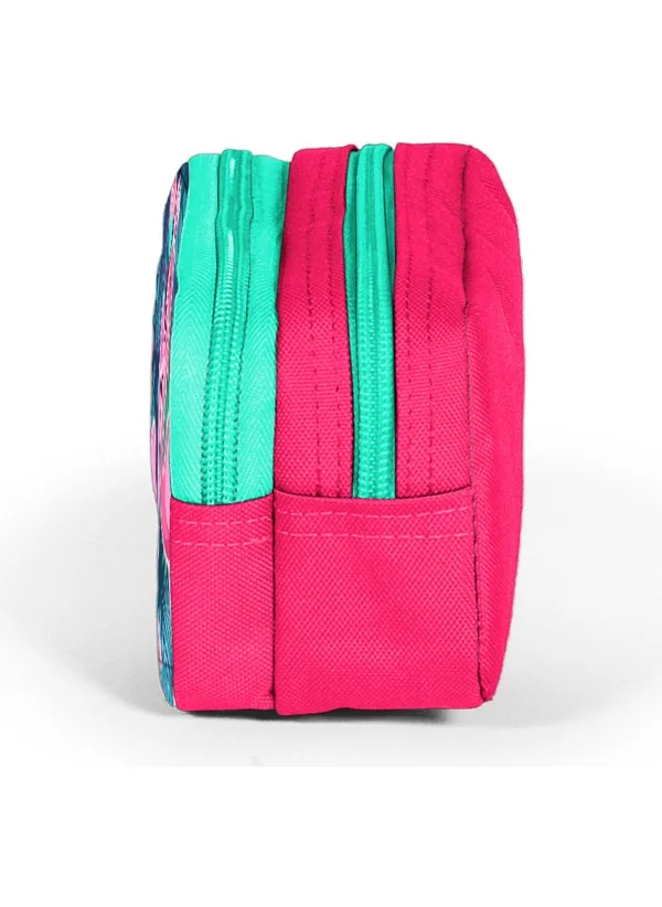 كورال هاي Kids Two Compartment Pencil Case Neon Coral Flamingo Patterned 22295