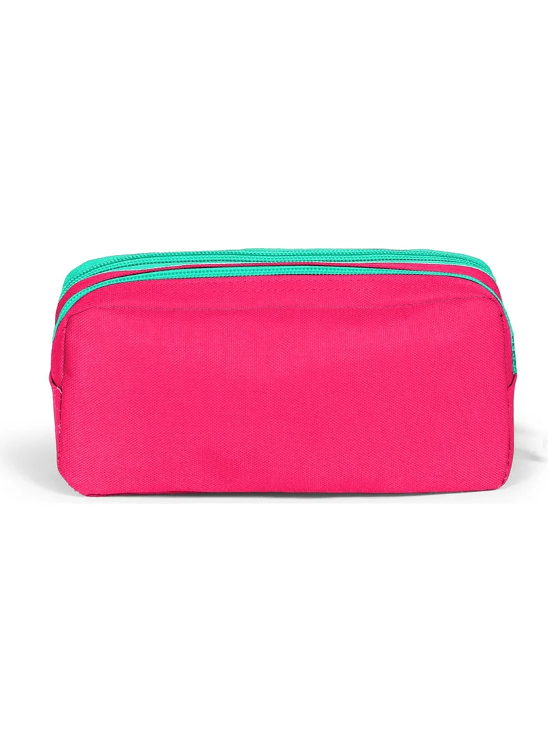 كورال هاي Kids Two Compartment Pencil Case Neon Coral Flamingo Patterned 22295