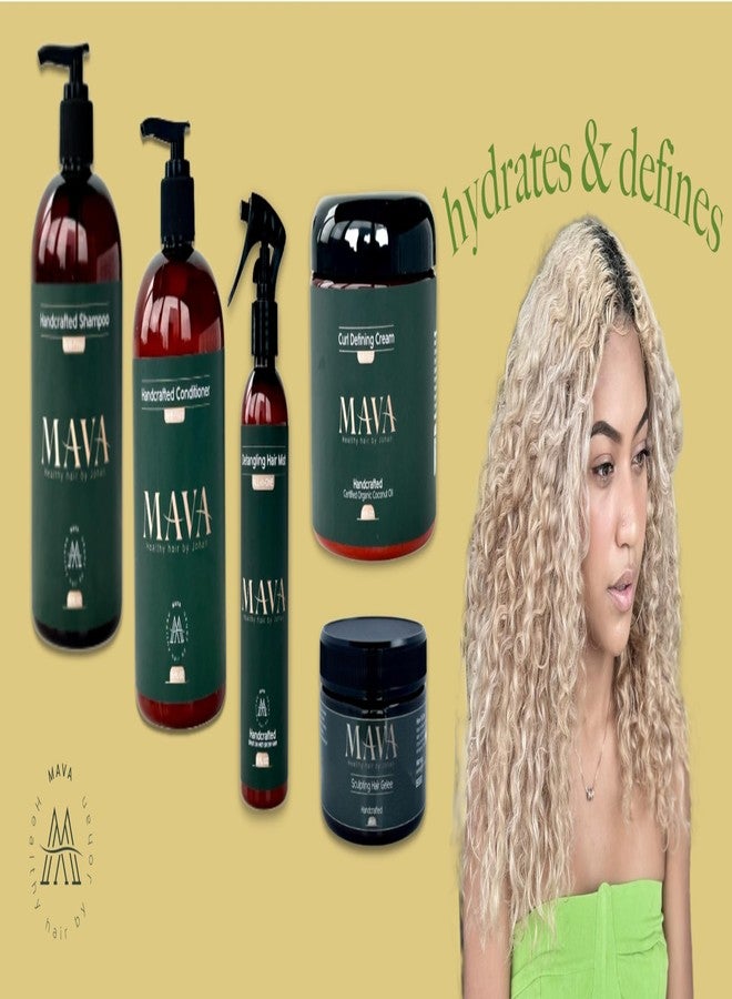Mava Anti-Frizz Handcrafted Conditioner, With Keratin, Bamboo and Silk For Deep Hair Conditioning- Detangles and Repairs Curly Hair Cuticle, Extreme Hydration For Coarse Hair - Image 2