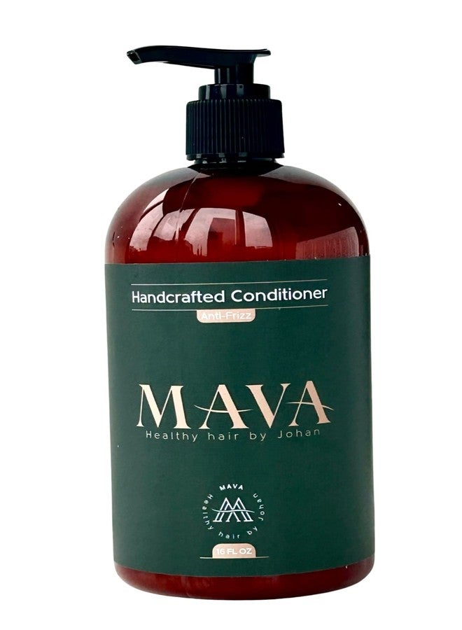Mava Anti-Frizz Handcrafted Conditioner, With Keratin, Bamboo and Silk For Deep Hair Conditioning- Detangles and Repairs Curly Hair Cuticle, Extreme Hydration For Coarse Hair - Image 1