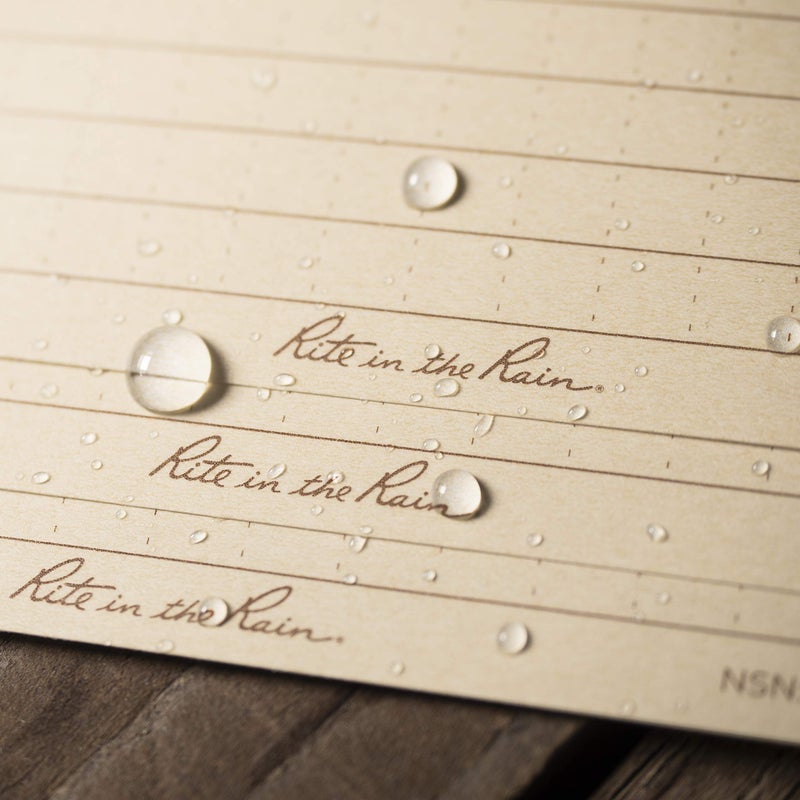 Rite in the Rain بطاقات فهرسة، مخططة، 3 × 5 إنش، عبوة 100 - Image 5