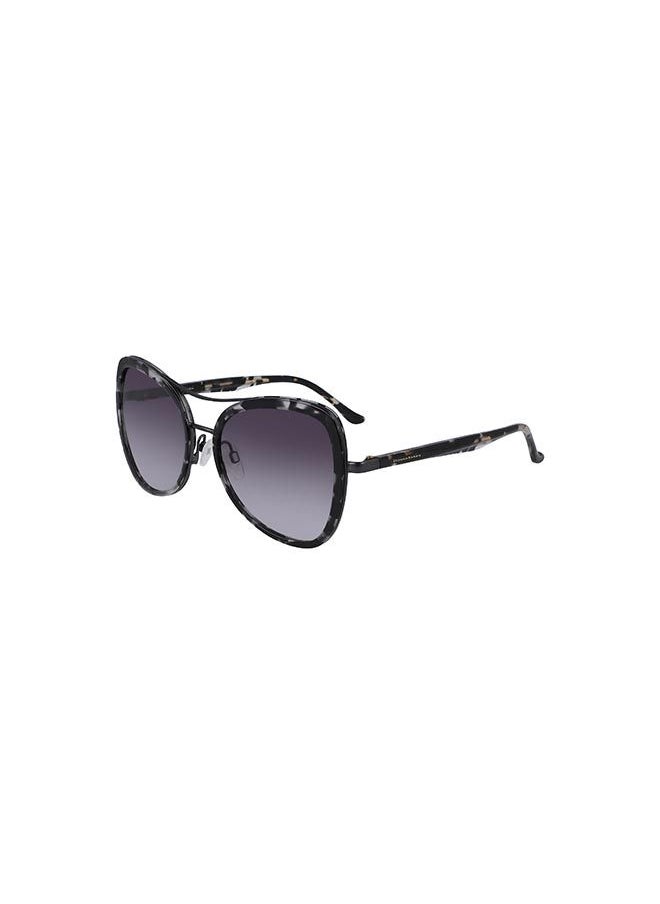Donna Karan نظارة شمسية Zyl Cat Eye للنساء بإطار كامل 43925 5517  - Image 2