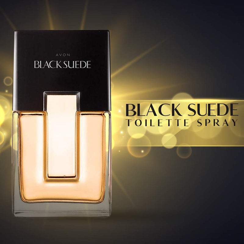 AVON Black Suede Eau de Toilette Spray for Men - Image 3