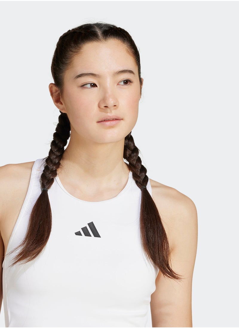 Adidas - Power 3 Stripes Racerback Bra Tank Top - Image 1