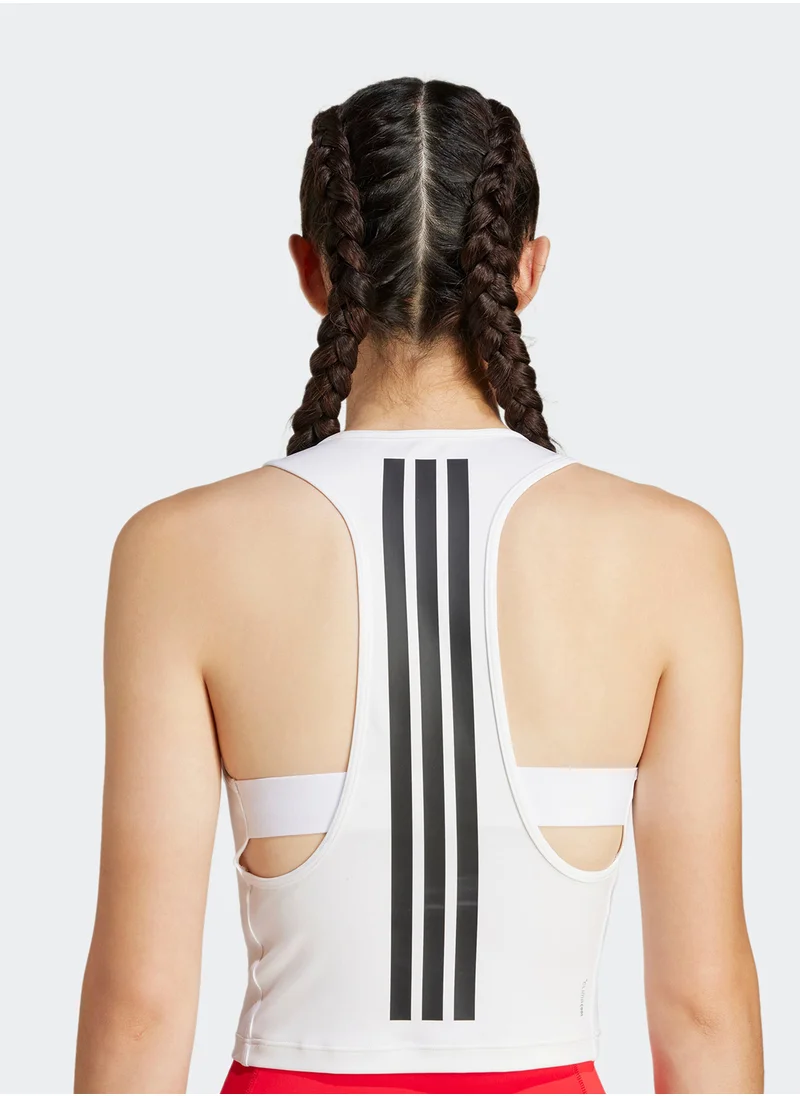 Adidas Power 3 Stripes Racerback Bra Tank Top