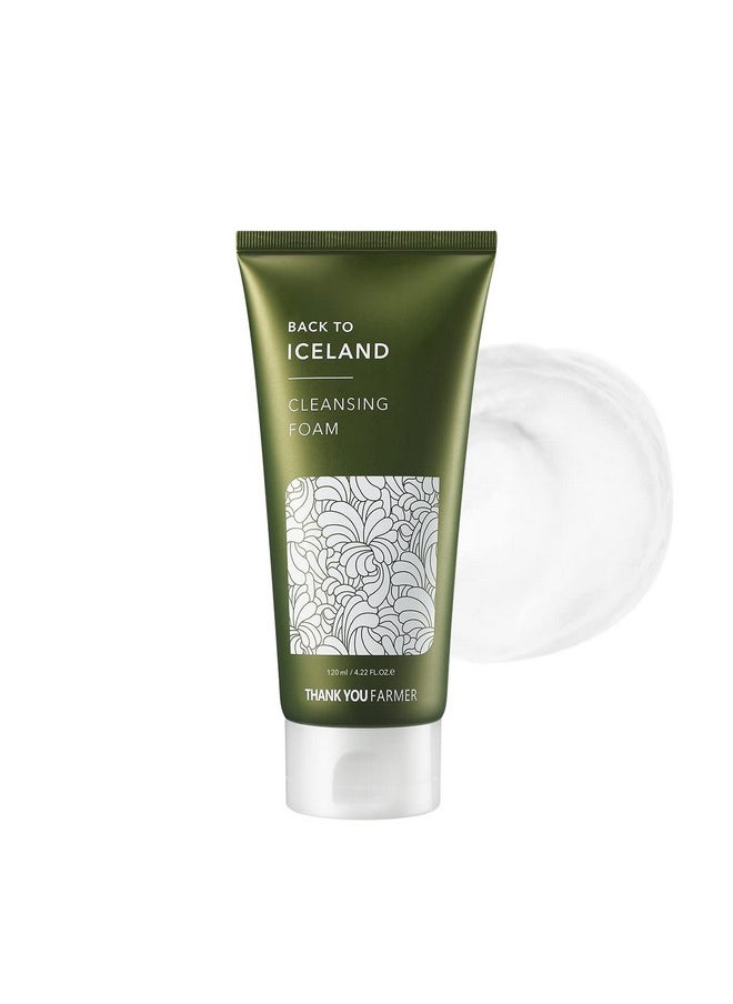 THANKYOU FARMER THANKYOU FARMER Back To Iceland Cleansing Foam 4.22 Fl Oz (120ml) - Pore Cleansing, Moisturized-Finish, Mens Face Wash, Face Cleanser, Face Wash For Women, Face Wash For Oily Skin  - Image 1