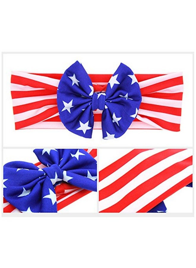 BinaryABC 4th of July Baby Headband,American Flag Headband,Fourth of july Decorations 3Pcs - Image 4