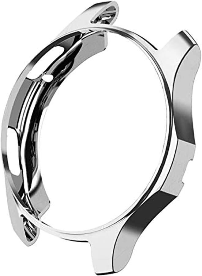 Coverking For Samsung Galaxy Watch 46mm SM-R800 - Coverking Premium TPU Soft Smart Watch Case Cover - Silver