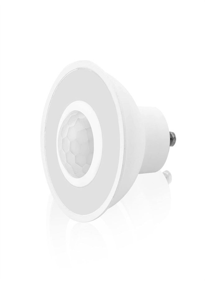 KASTWAVE - LED Motion Sensor Light Bulbs, GU10 PIR Detection Spotlight 5W Cool White 6000K 500Lm Auto On/Off LED Security Light Bulb for Stairs, Garage, Corridor, Walkway, Yard, Hallway - Image 1