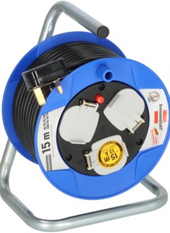 Brennenstuhl cable 3-way 15 m with steel tube frame and ergonomic handle  - Image 1