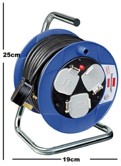 Brennenstuhl cable 3-way 15 m with steel tube frame and ergonomic handle  - Image 5