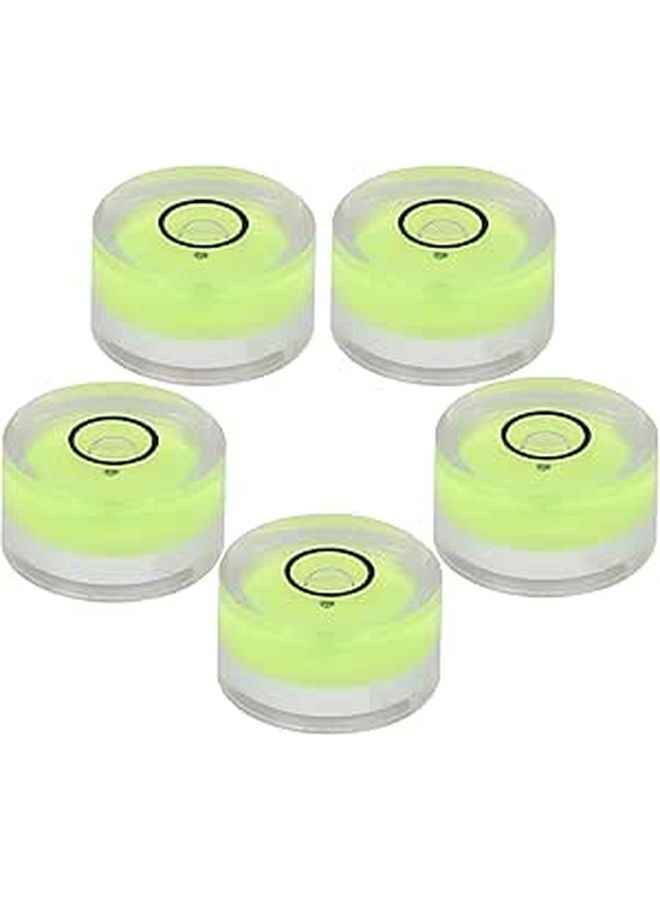 5Pcs Mini Round Bubble Level 15mm Acrylic Clear Measuring Tool for Balance Electronic Scale Camera - Image 1