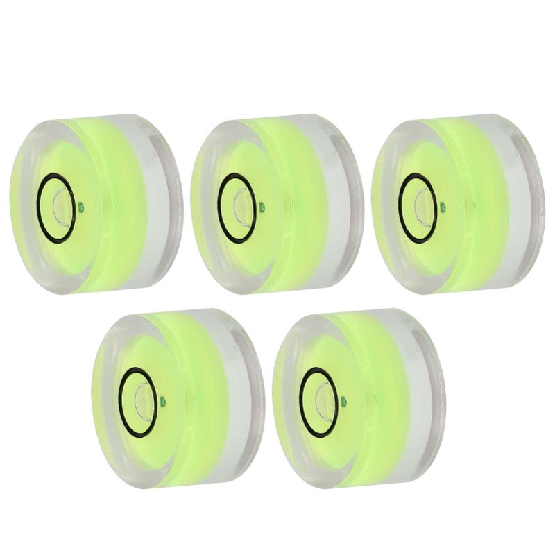 5Pcs Mini Round Bubble Level 15mm Acrylic Clear Measuring Tool for Balance Electronic Scale Camera - Image 5