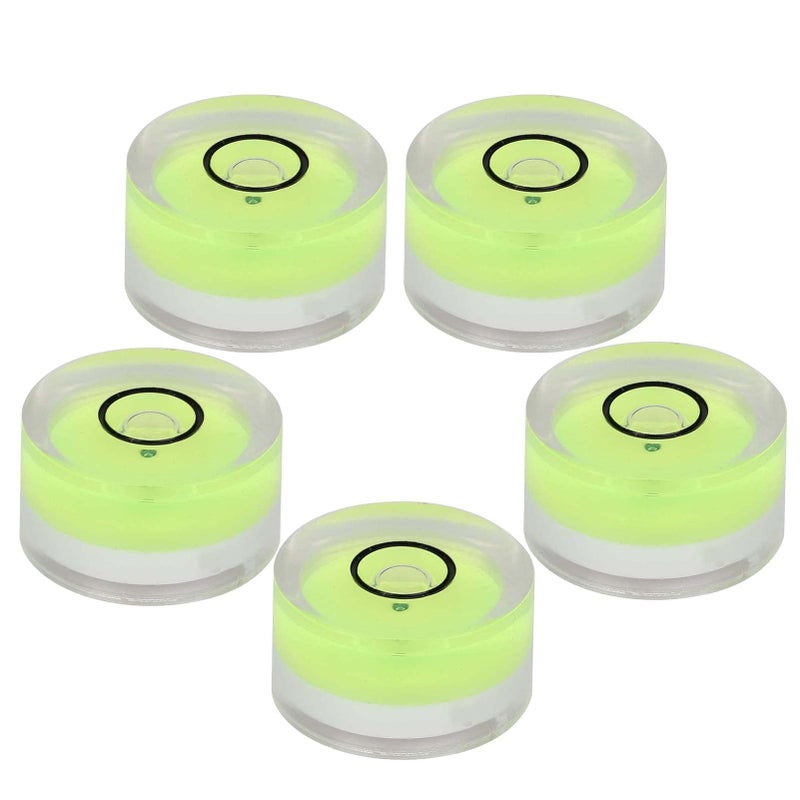5Pcs Mini Round Bubble Level 15mm Acrylic Clear Measuring Tool for Balance Electronic Scale Camera - Image 2