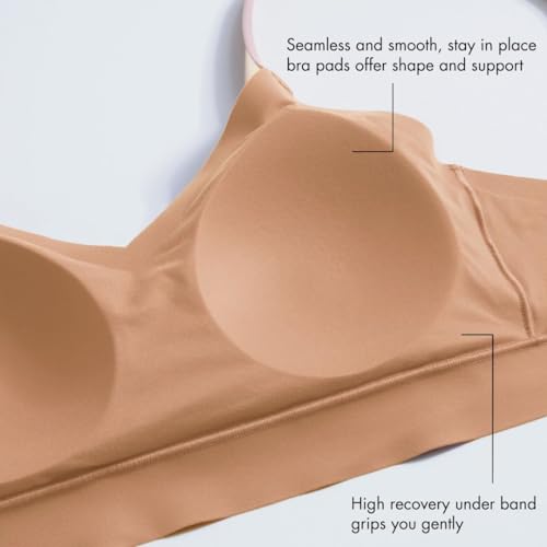 Floatley Cozy Adjustable Bra Comfort Wirefree Seamless Bra with Embedded Pad for Women Size L - Image 5