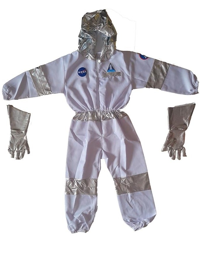 Space Man Kids Costume Set - High-Quality Cosplay Space Suit and Gloves. A Great Gift for Boys and Girls for All Occasions. - Image 1