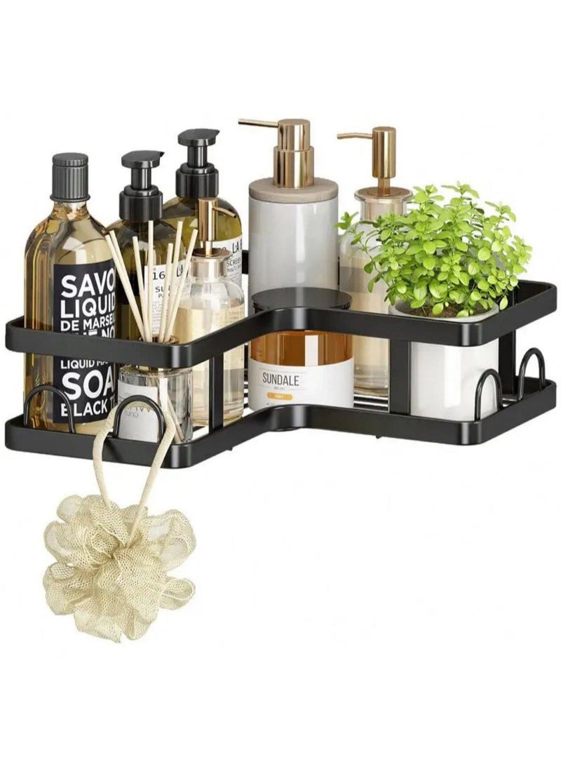 Generic 5-Piece Metal Corner Set – Includes 2 Metal Corners, 2 Spice Holders, and Brush Holder – Versatile Use for Kitchen and Shower NI  - Image 4
