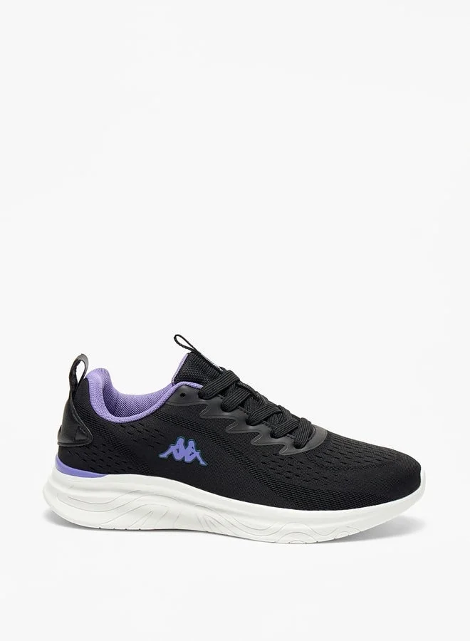 Women's Textured Sports Shoes with Lace-Up Closure