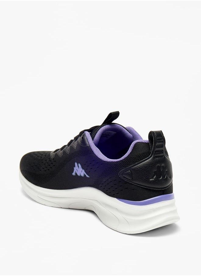 Kappa Women's Textured Sports Shoes with Lace-Up Closure  - Image 2
