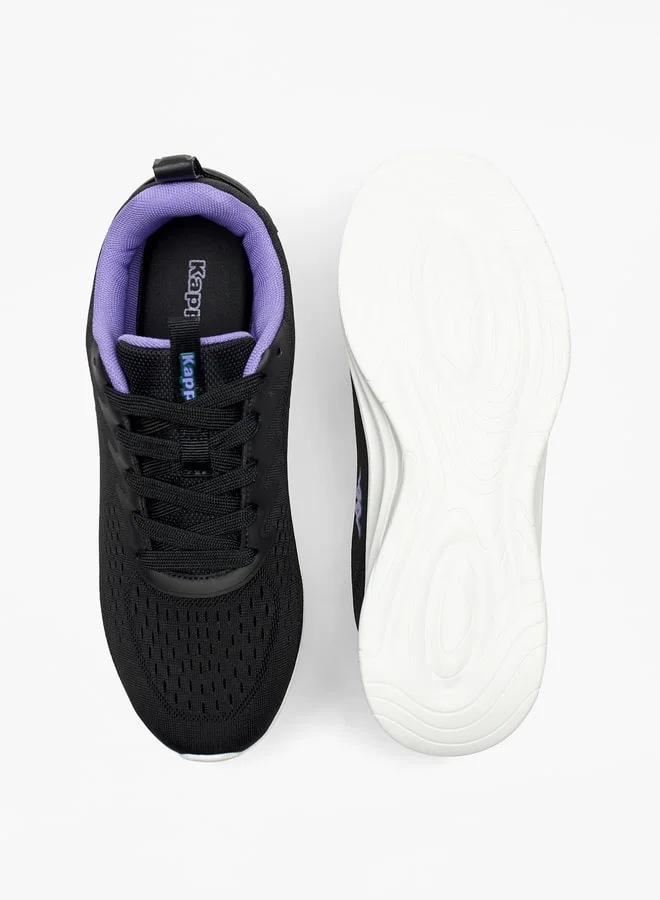 Kappa Women's Textured Sports Shoes with Lace-Up Closure