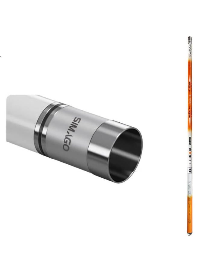 Simago Giant Rod, 19 Sections, 8h Ultra-hard Carbon Fiber, Imported Fr Japan, For Sturgeon, Carp And Bighead Carp, Multi-purpose Fishing Rod, 9.0 Meters - Image 1