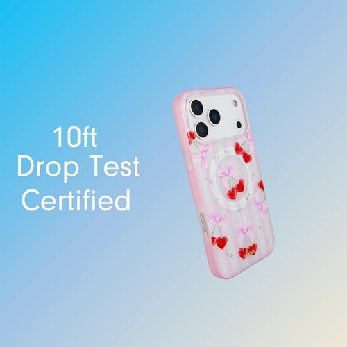 Sonix Case for iPhone 17 Pro Max | Compatible with MagSafe | 10ft Drop Tested | Coquette Cherries - Image 2
